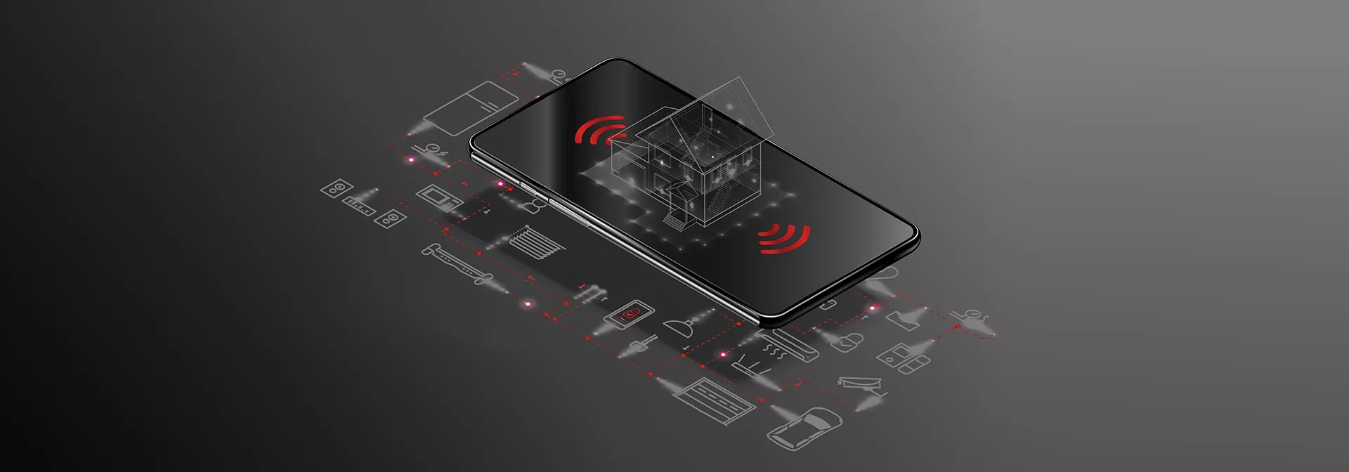 Grafik mit schematischer Darstellung zur Heizungsregelung SolvisControl mit SolvisPortal.